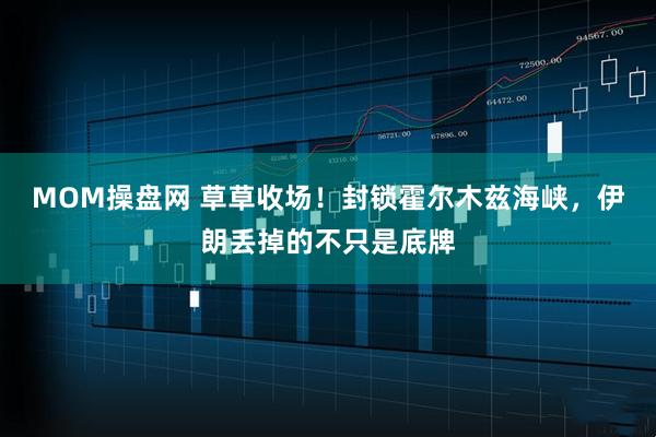 MOM操盘网 草草收场！封锁霍尔木兹海峡，伊朗丢掉的不只是底牌