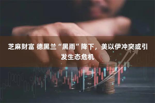 芝麻财富 德黑兰“黑雨”降下，美以伊冲突或引发生态危机