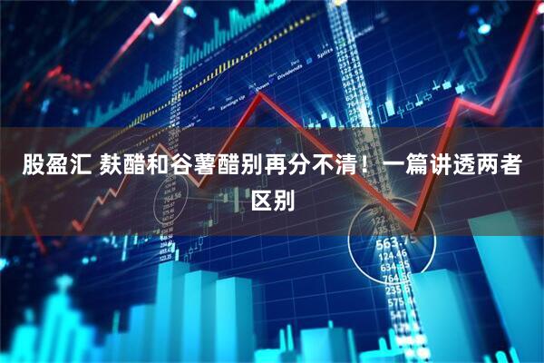 股盈汇 麸醋和谷薯醋别再分不清！一篇讲透两者区别